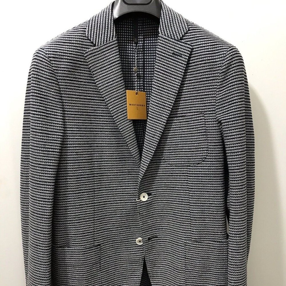 Montedoro Incotex Italian luxury cotton sport coat, blazer 50/40US NWT$1295 - Picture 7 of 9